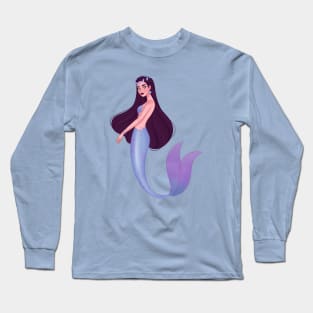 Purple Mermaid Long Sleeve T-Shirt